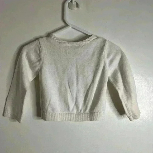 Baby Gap Girl’s Denim Dress and Carters White  Cotton Sweater 12-18 months - Picture 11 of 11